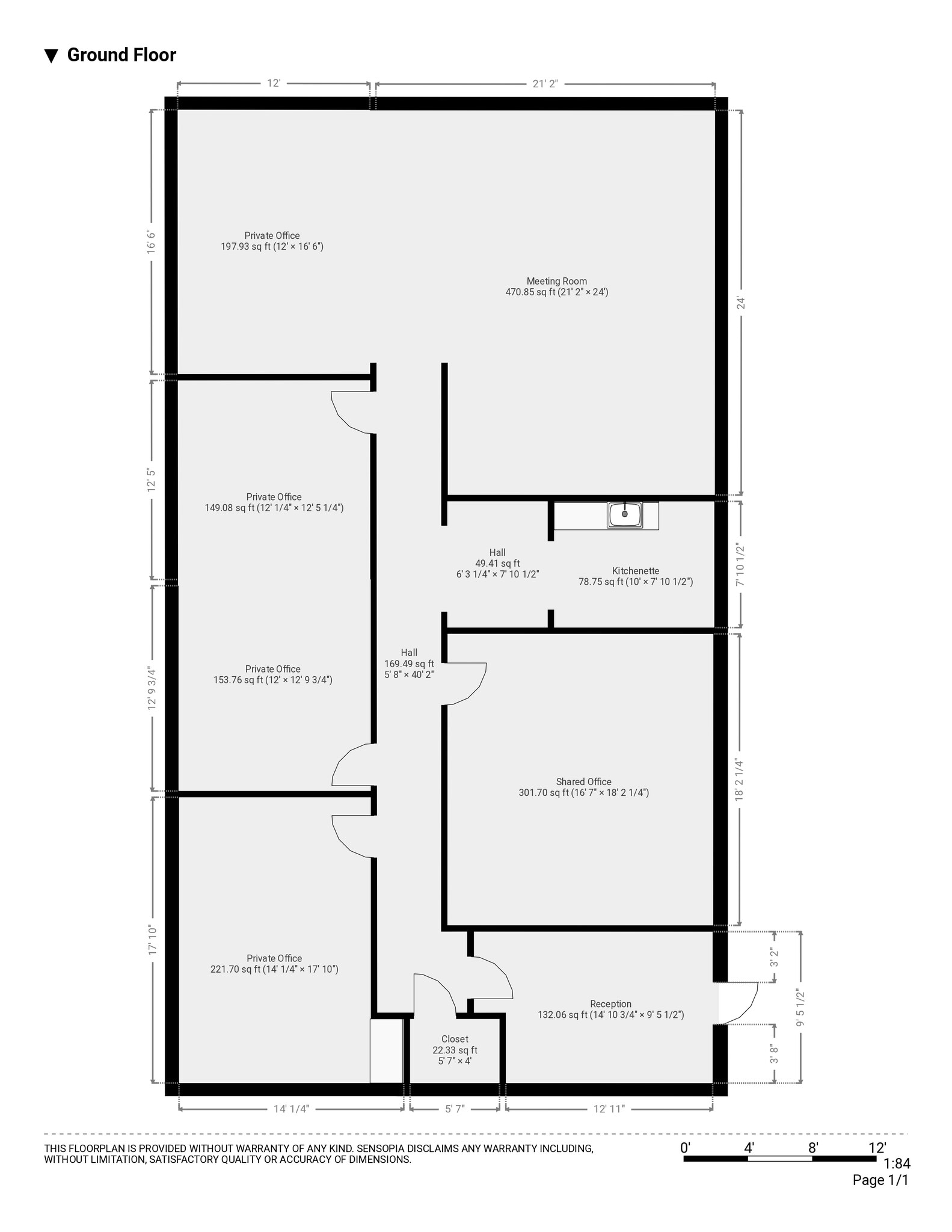 190 Congress Park Dr, Delray Beach, FL à louer Plan d’étage– Image 1 sur 1