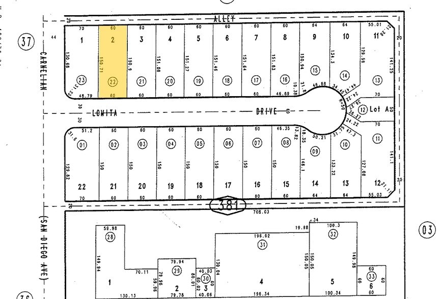 8722 Lomita Dr, Rancho Cucamonga, CA à vendre - Plan cadastral – Image 3 sur 3