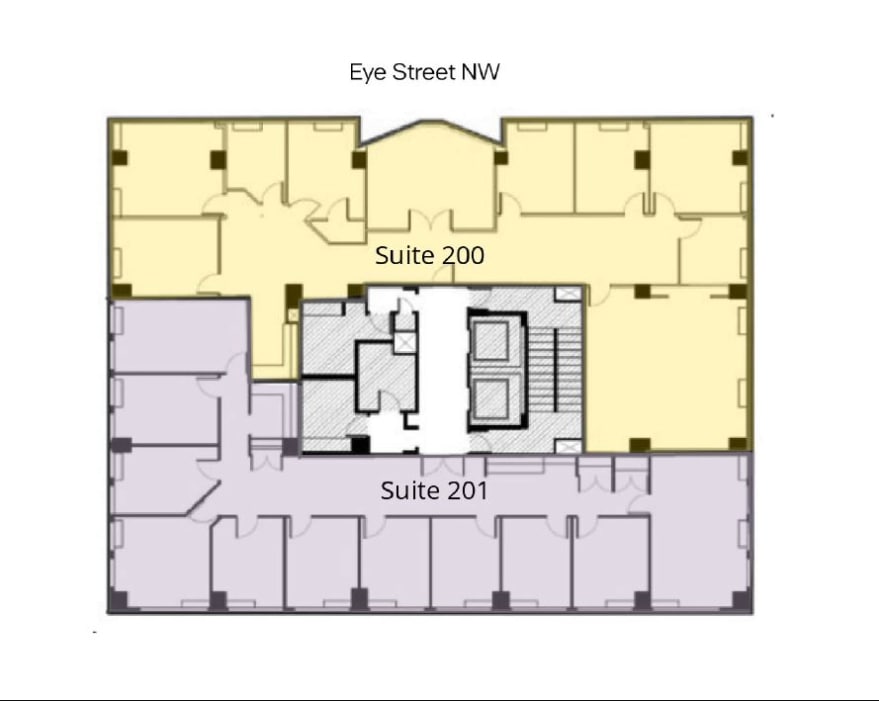 1444 I St NW, Washington, DC à louer Plan d’étage– Image 1 sur 1