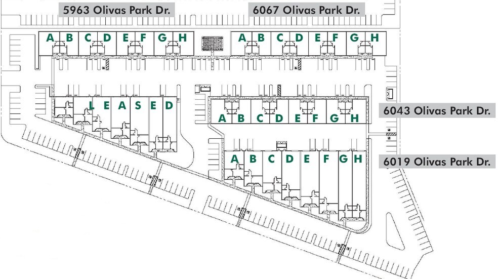 6043 Olivas Park Dr, Ventura, CA à louer - Plan de site – Image 2 sur 4