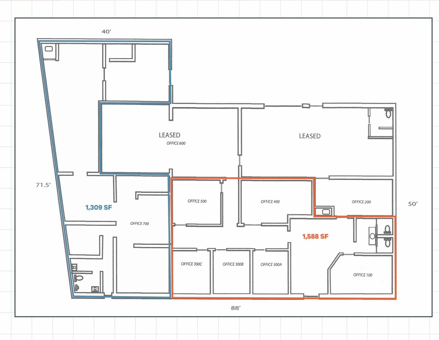 3803 S 79th East Ave, Tulsa, OK à louer Plan d’étage– Image 1 sur 4