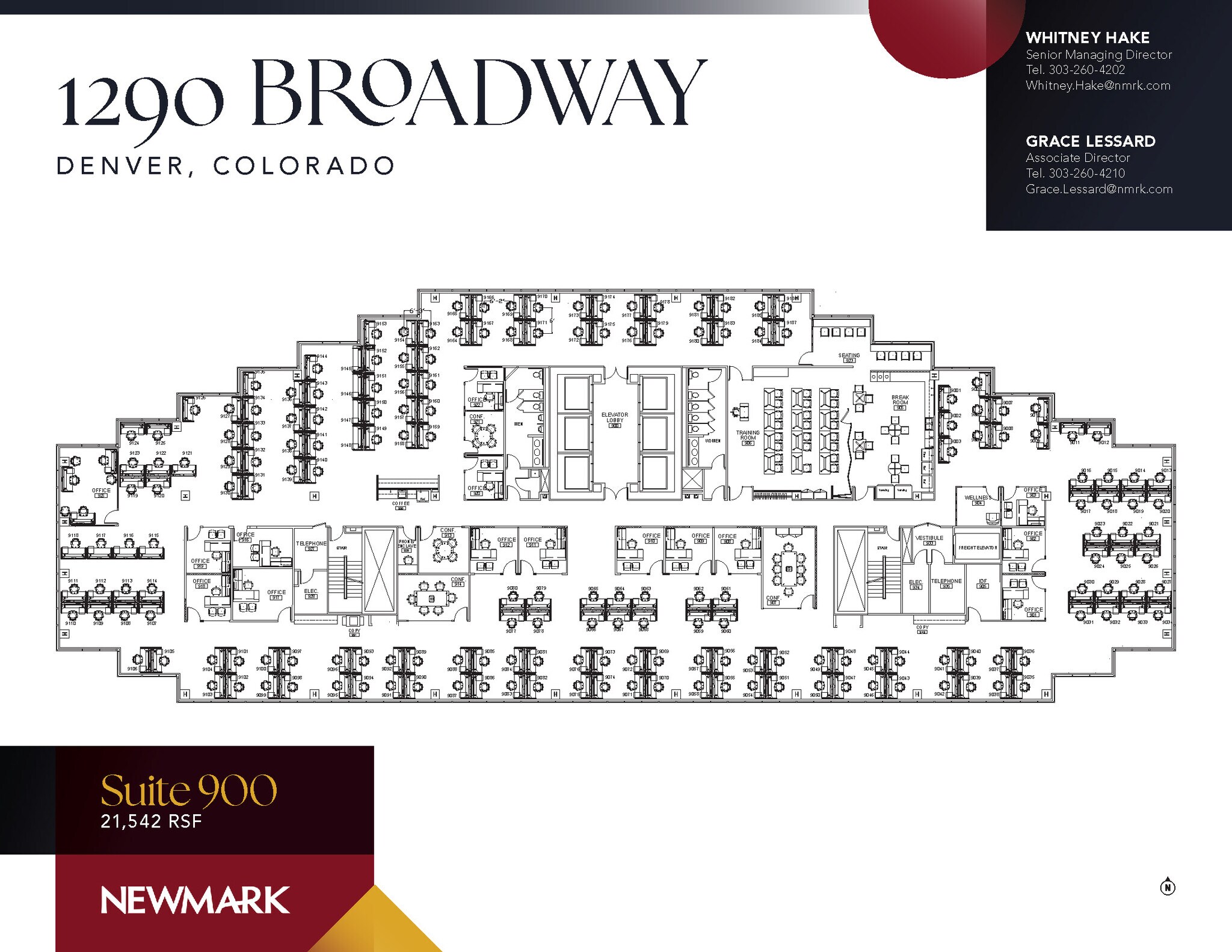 1290 Broadway, Denver, CO à louer Plan d’étage– Image 1 sur 1