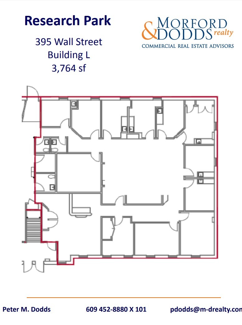 376-400 Wall St, Princeton, NJ à louer Plan d’étage– Image 1 sur 1