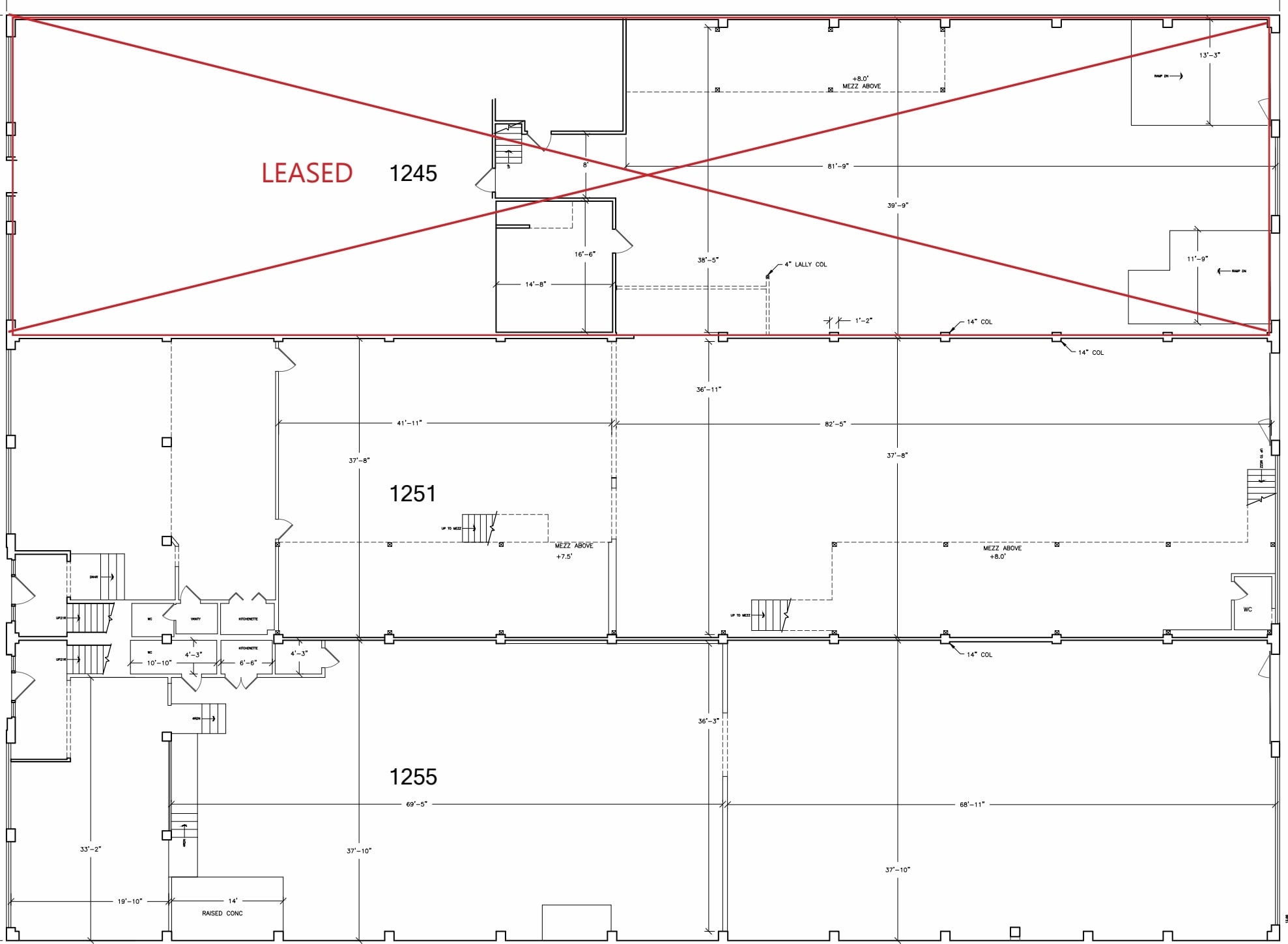 1245-1263 Howard St, San Francisco, CA à louer Plan d’étage– Image 1 sur 3
