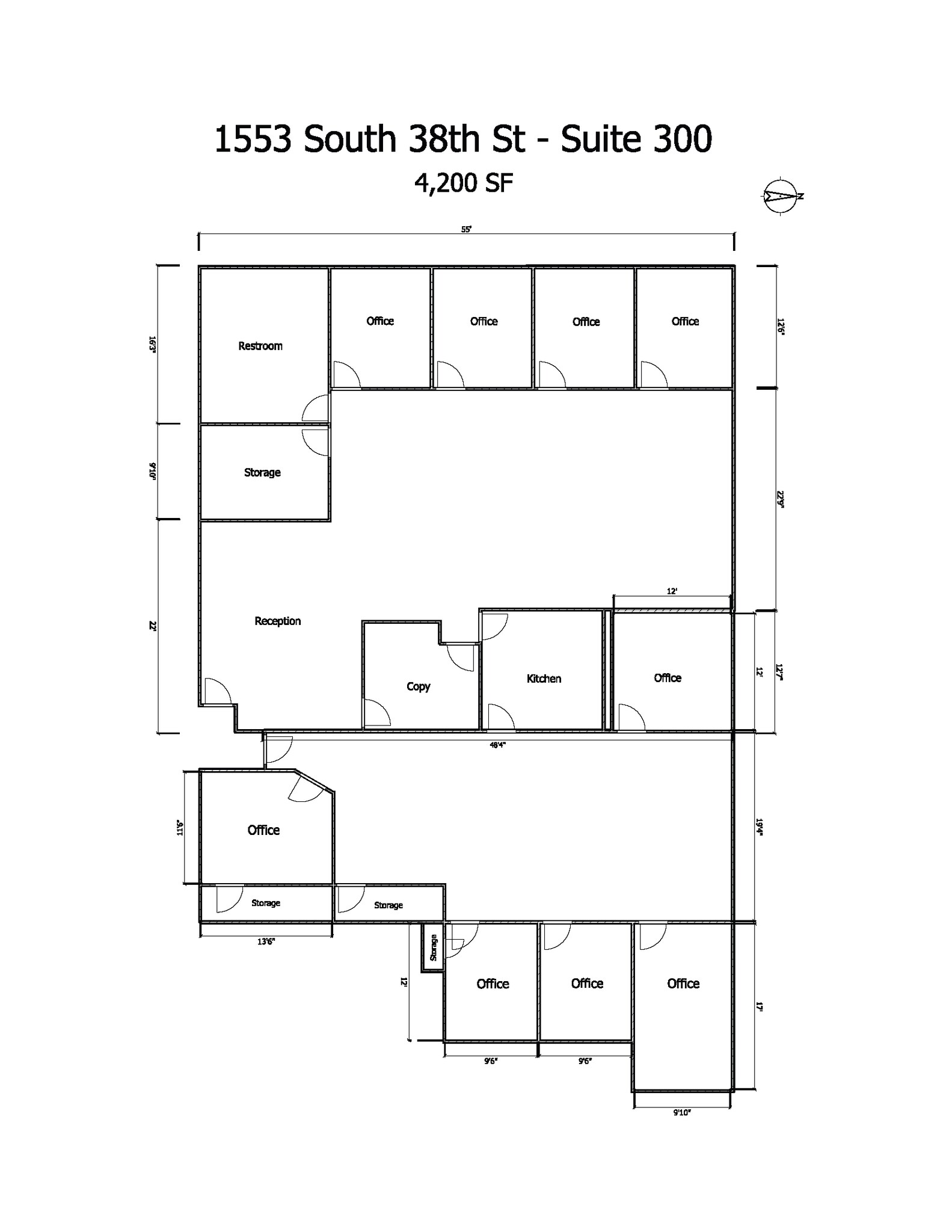 1549 S 38th St, Milwaukee, WI à louer Plan d’étage– Image 1 sur 1