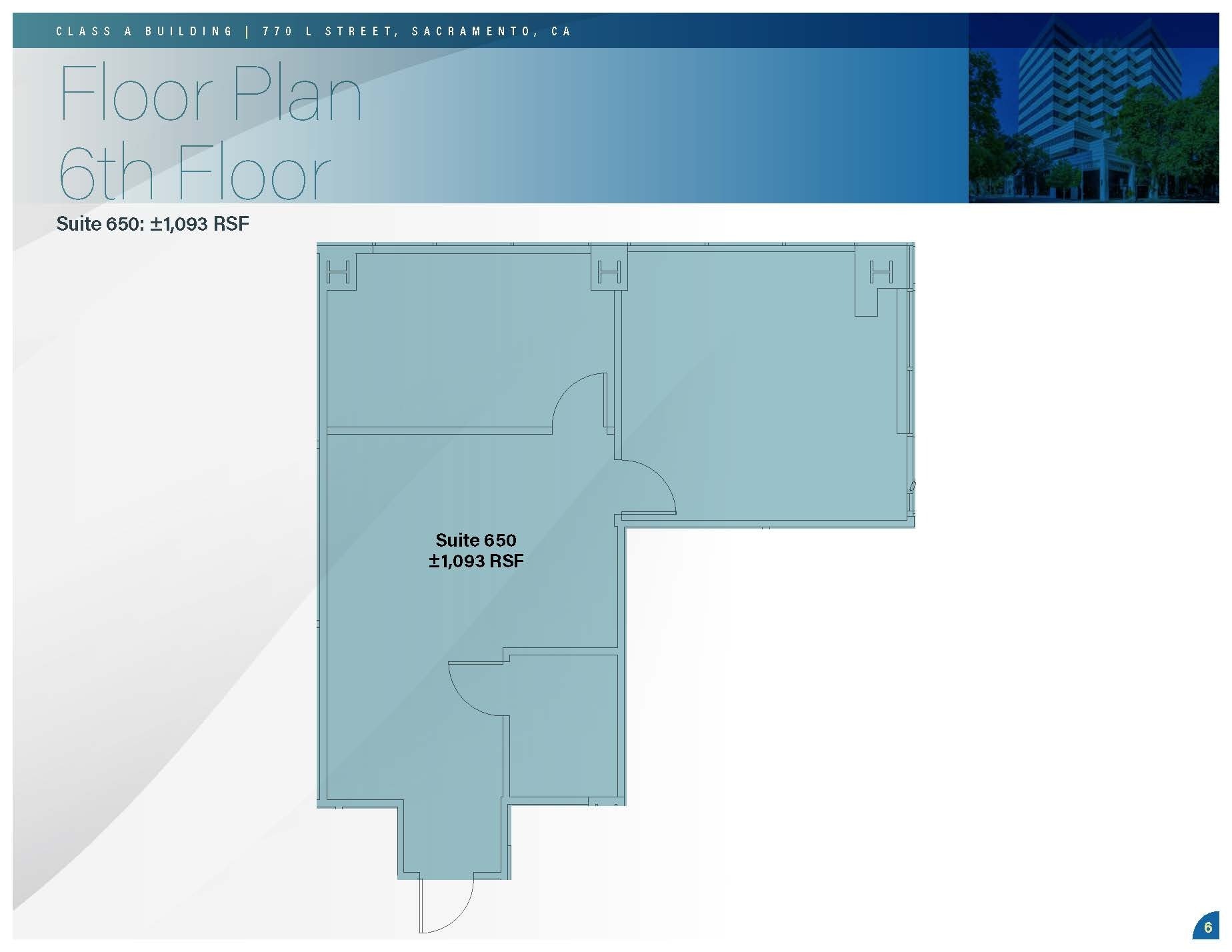 770 L St, Sacramento, CA à louer Plan d’étage– Image 1 sur 1