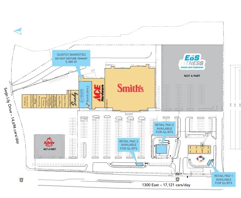 10255-10305 S 1300 E, Sandy, UT à louer Plan d’étage– Image 1 sur 1