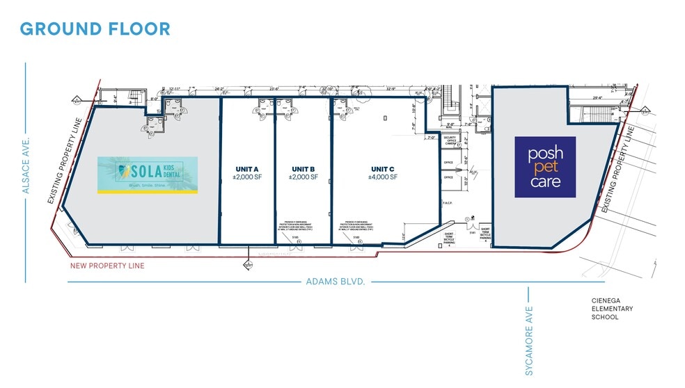 5181 W Adams Blvd, Los Angeles, CA à louer - Plan de site – Image 3 sur 4