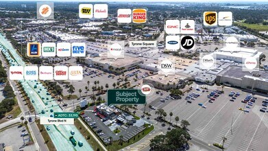 2700 Tyrone Blvd, Saint Petersburg, FL - VUE AÉRIENNE vue de carte