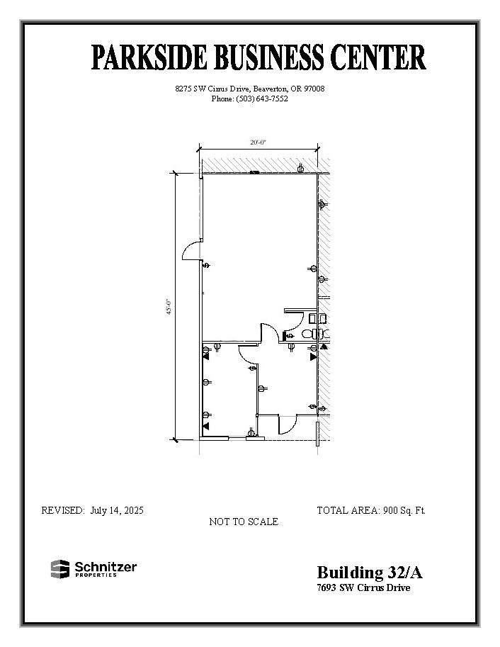 8362-8380 SW Nimbus Ave, Beaverton, OR à louer Plan d’étage– Image 1 sur 1