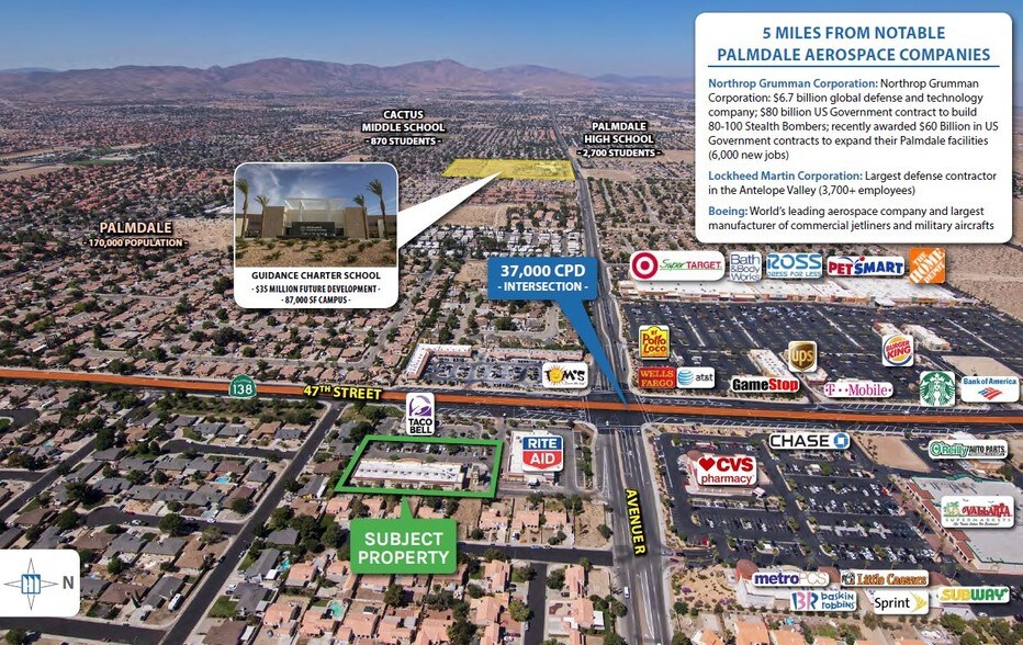 37926 47th St E, Palmdale, CA à louer - Aérien – Image 3 sur 3