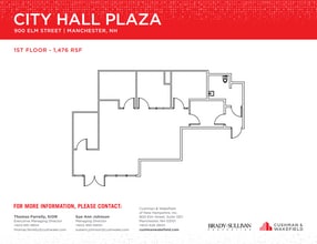 900 Elm St, Manchester, NH à louer Plan d’étage– Image 1 sur 1