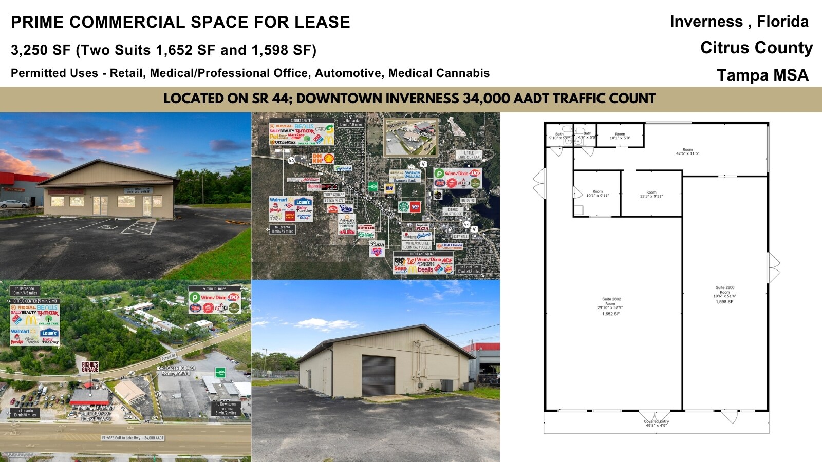 2602 Highway 44 W, Inverness, FL à louer Photo de l’immeuble– Image 1 sur 40