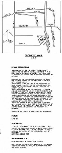 2505 Aurora -1, Seattle, WA à vendre - Plan cadastral – Image 2 sur 4