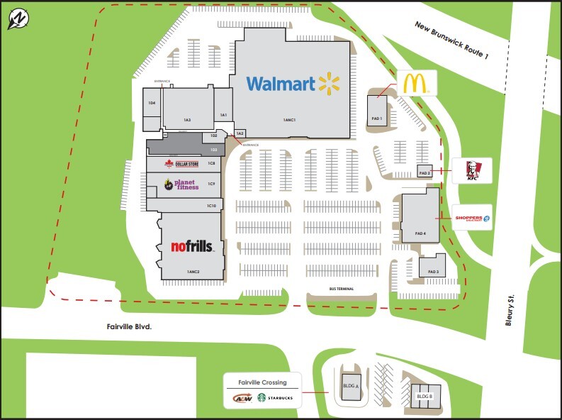 621 Fairville Blvd, Saint John, NB à louer Plan de site– Image 1 sur 1