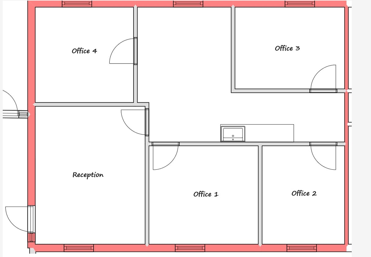 210-230 Collingwood Dr, Ann Arbor, MI à louer Plan d’étage type– Image 1 sur 2