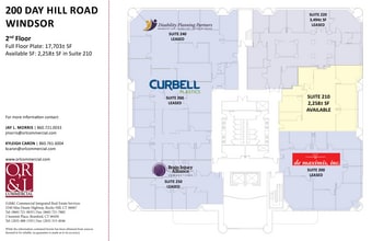 200 Day Hill Rd, Windsor, CT à louer Plan d’étage– Image 1 sur 1