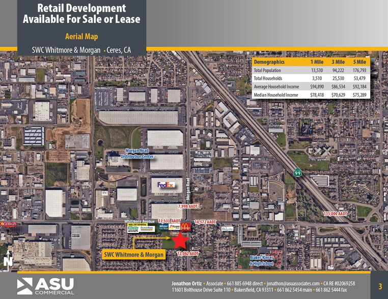 SWC E Whitmore & Morgan, Ceres, CA à louer - Photo de l’immeuble – Image 3 sur 3