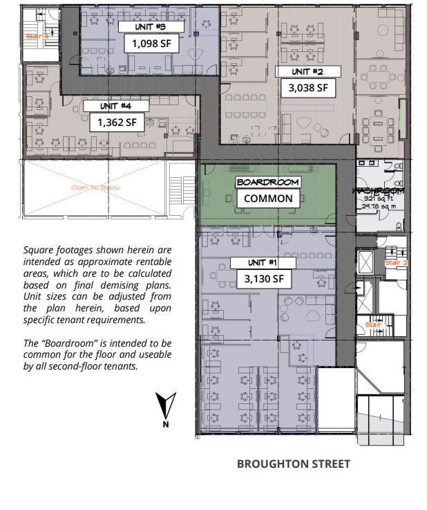 735-765 Broughton St, Victoria, BC à louer Plan d’étage– Image 1 sur 1