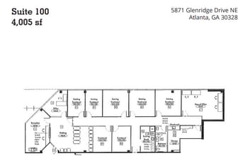 5871 Glenridge Dr NE, Atlanta, GA à louer Plan d’étage– Image 1 sur 1