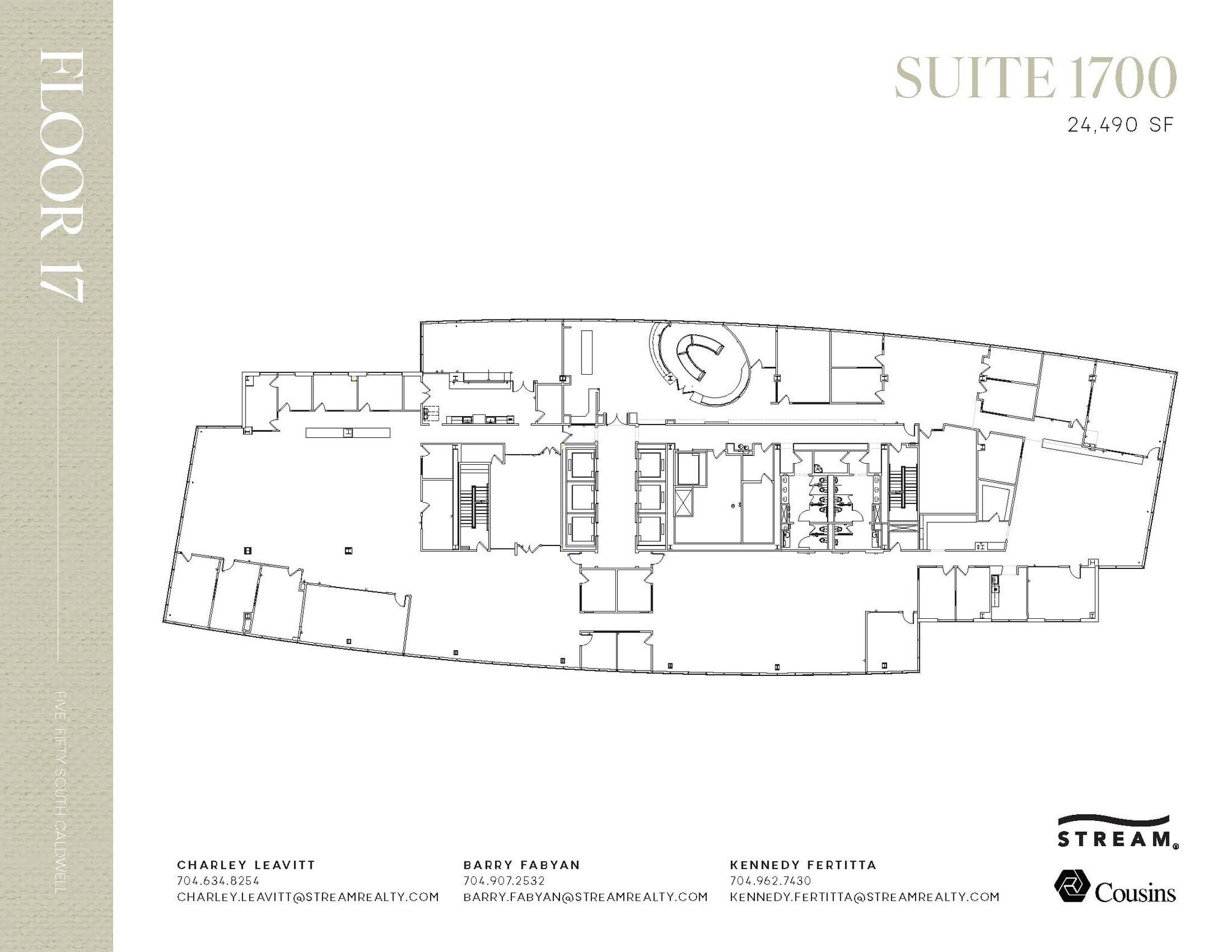 550 S Caldwell St, Charlotte, NC à louer Plan d’étage– Image 1 sur 1