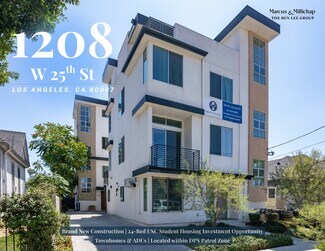 Plus de détails pour 1208 W 25th St, Los Angeles, CA - Logement à vendre