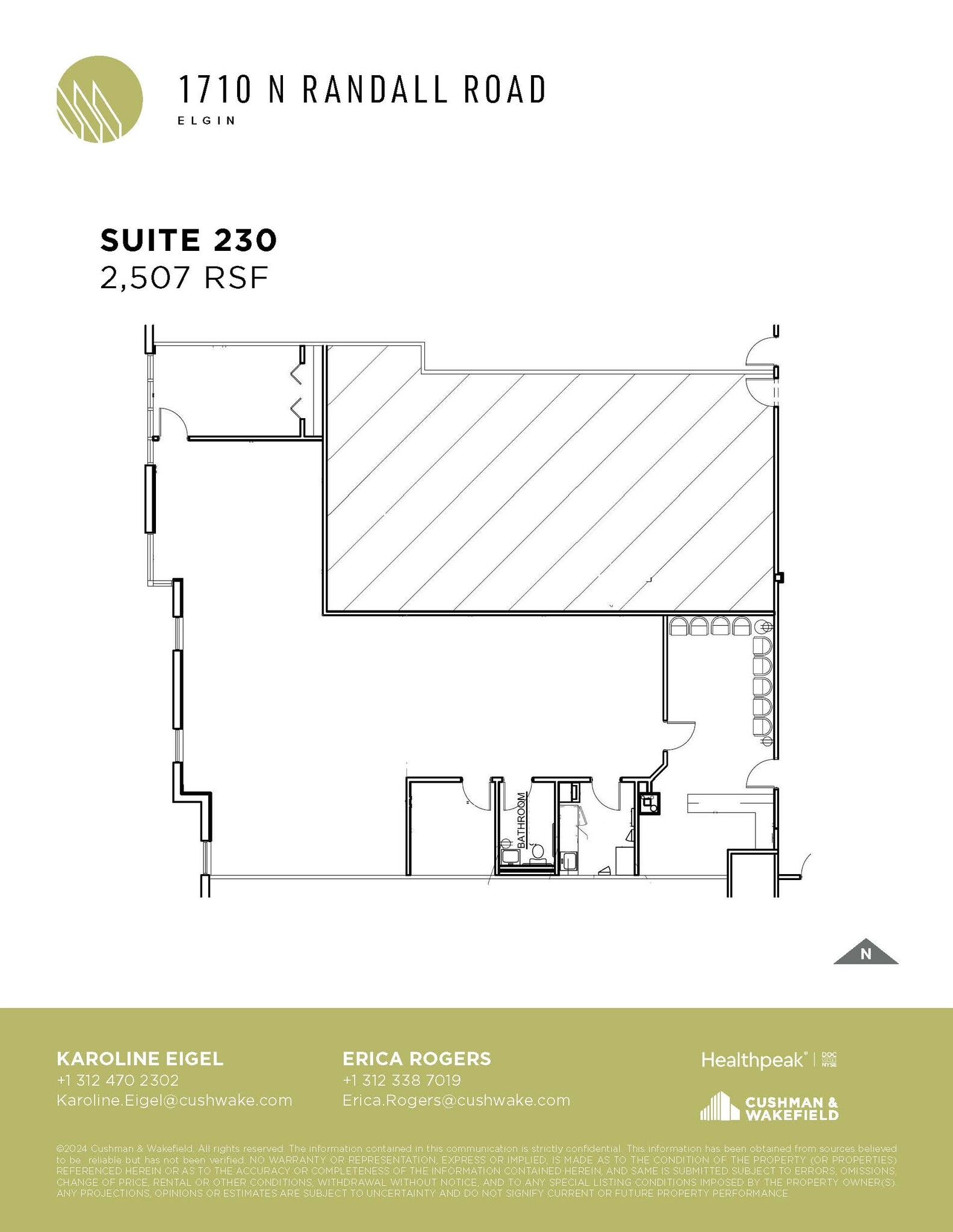 1710 N Randall Rd, Elgin, IL à louer Plan d’étage– Image 1 sur 1