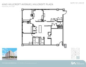 6065 Hillcroft Ave, Houston, TX à louer Plan d’étage– Image 1 sur 1