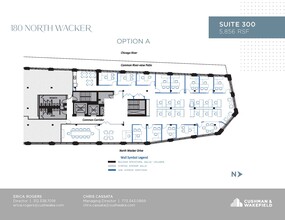 180 N Wacker Dr, Chicago, IL à louer Plan d’étage– Image 1 sur 5