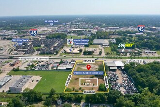 7301 N Shepherd Dr, Houston, TX - Vue aérienne  vue de carte - Image1