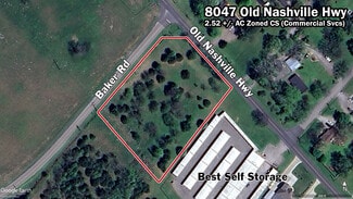 Plus de détails pour 8047 Old Nashville Hwy, Murfreesboro, TN - Terrain à vendre