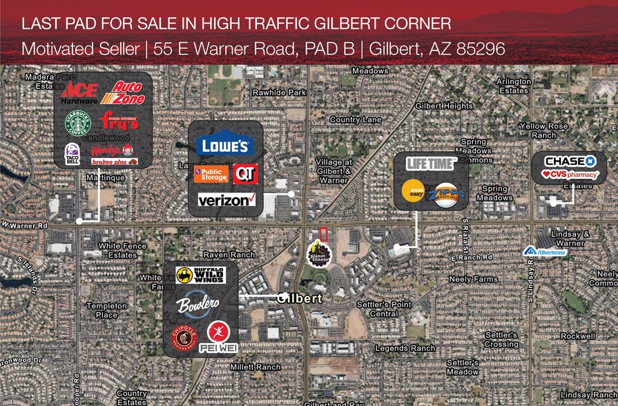 55 E Warner Rd, Gilbert, AZ à vendre - Photo de l’immeuble – Image 1 sur 2
