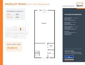 7059-7077 1/2 Vineland Ave, North Hollywood, CA à louer Plan de site– Image 1 sur 1