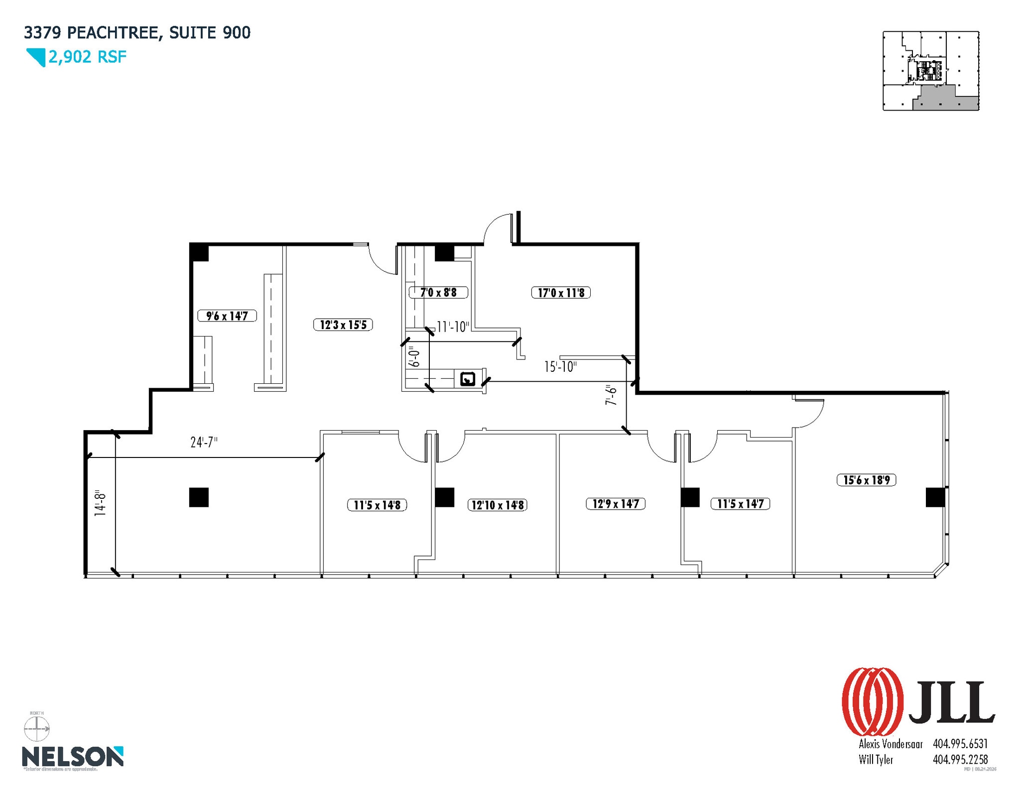3379 Peachtree Rd NE, Atlanta, GA à louer Plan d’étage– Image 1 sur 1