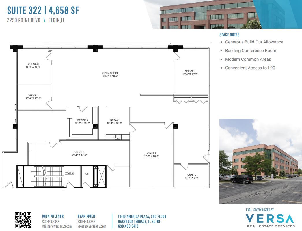 2250 Point Blvd, Elgin, IL à louer Plan d’étage– Image 1 sur 2