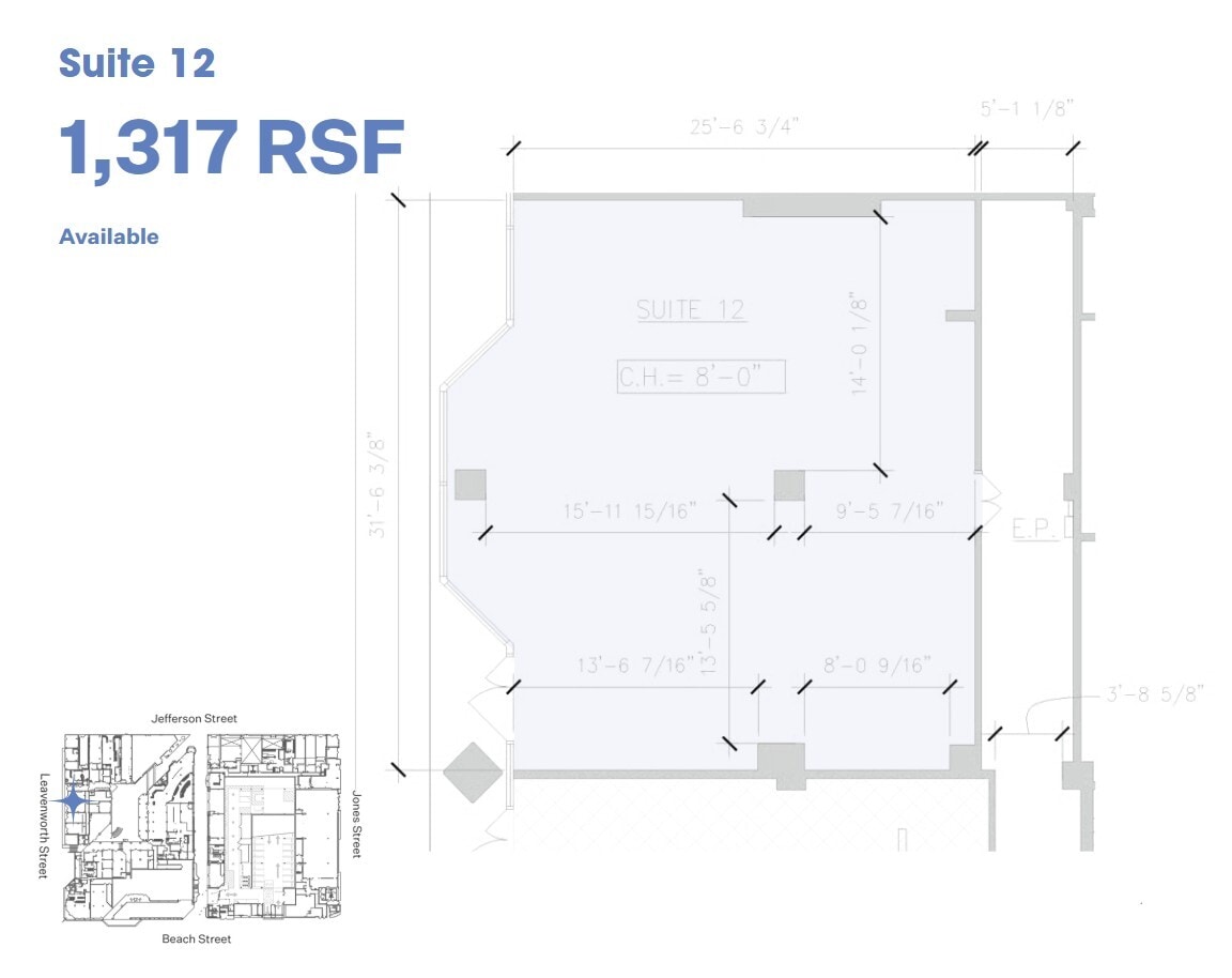 333 Jefferson St, San Francisco, CA à louer Plan d’étage– Image 1 sur 1