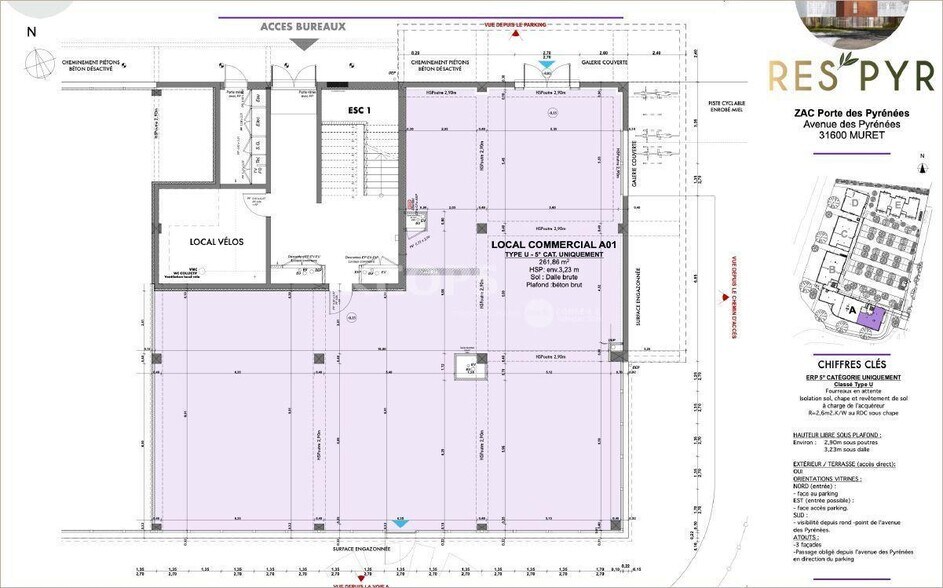 Local commercial dans Muret à louer - Plan d’étage – Image 3 sur 6