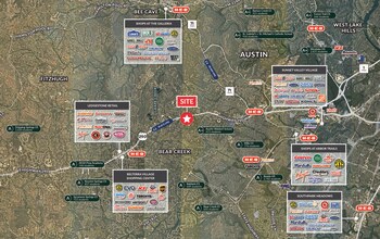 9201 W Hwy 290, Austin, TX - Vue aérienne vue de carte