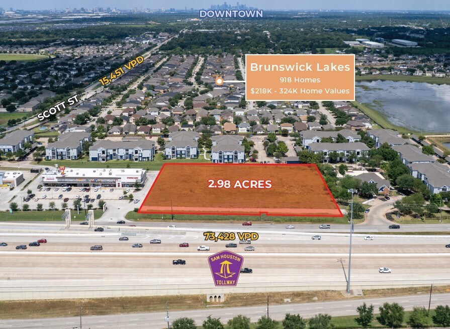3503 S Sam Houston Pky E, Houston, TX à vendre Aérien– Image 1 sur 2