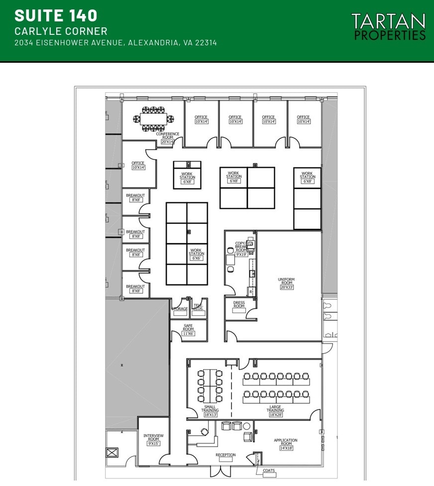 2034 Eisenhower Ave, Alexandria, VA à louer Plan d’étage– Image 1 sur 1