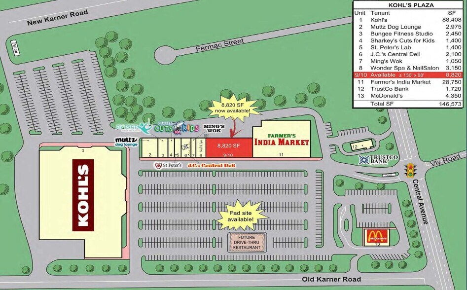 1814 Central Ave, Colonie, NY à louer - Plan de site – Image 1 sur 11