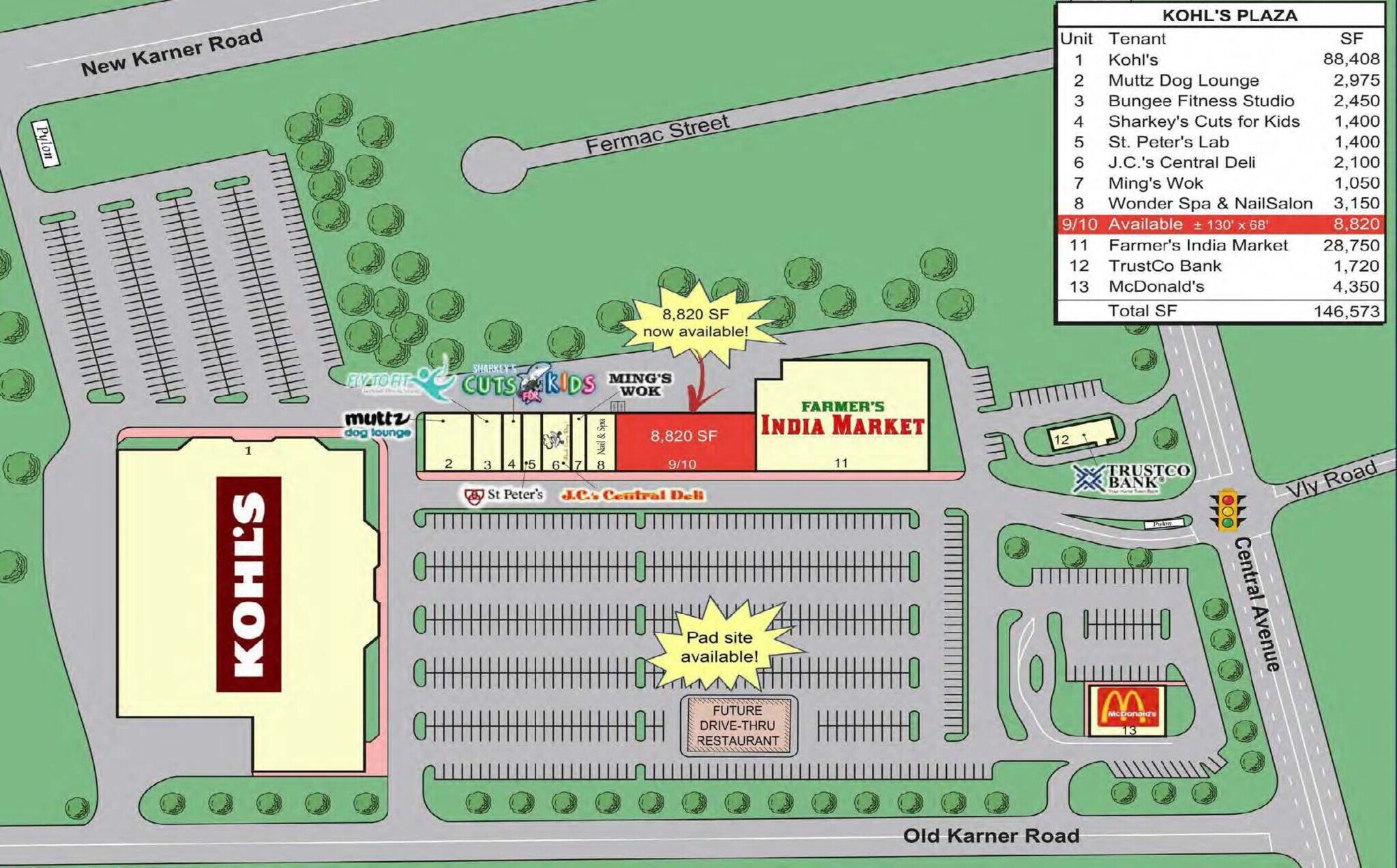 1814 Central Ave, Colonie, NY à louer Plan de site– Image 1 sur 12