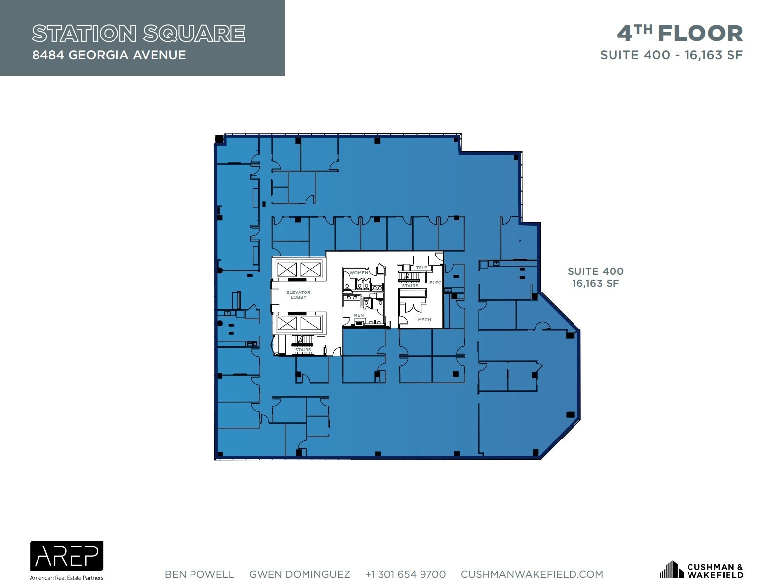 1100 Wayne Ave, Silver Spring, MD à louer Plan d’étage– Image 1 sur 1