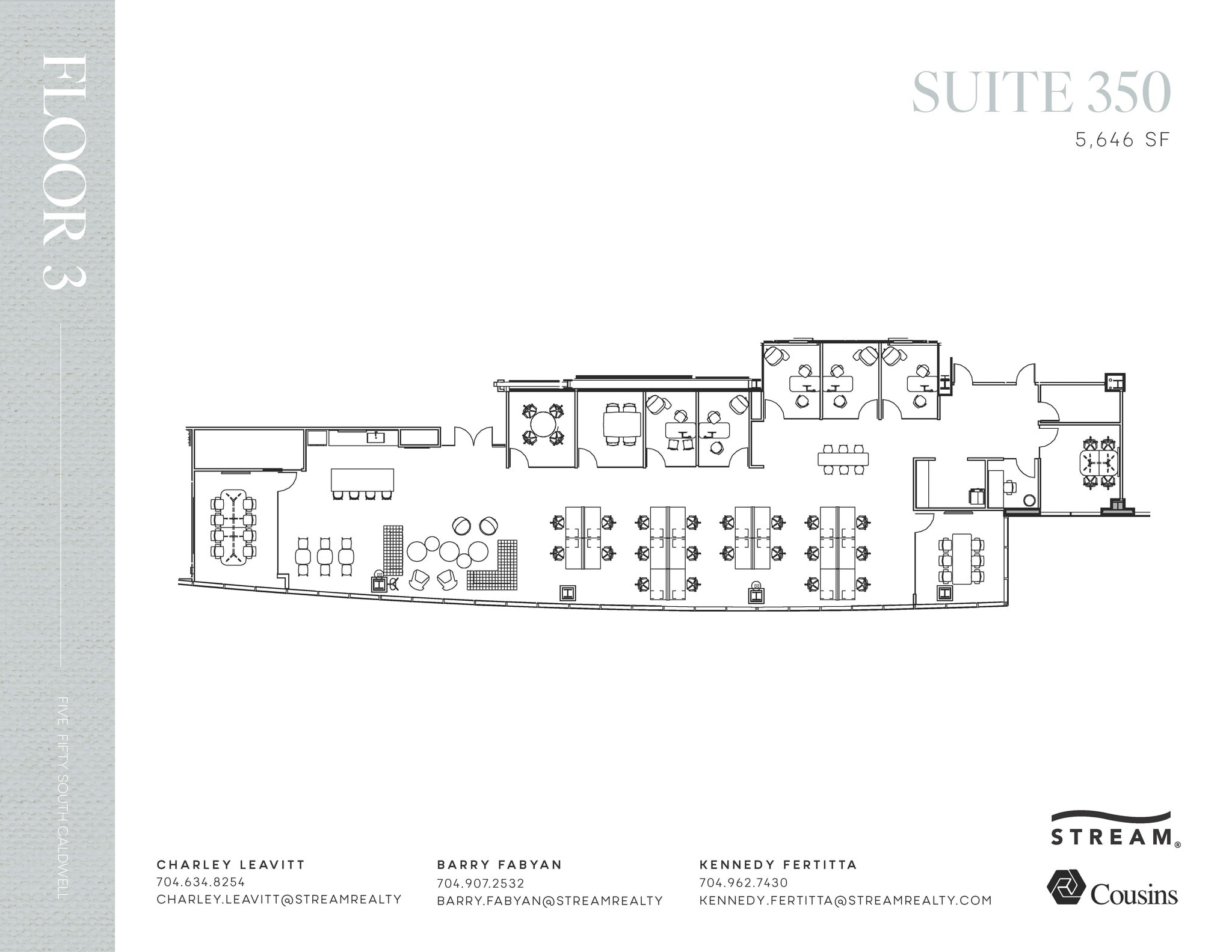 550 S Caldwell St, Charlotte, NC à louer Plan d’étage– Image 1 sur 1