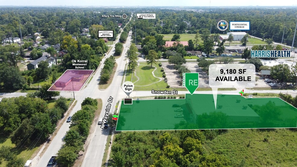 9201 N Wayside Dr, Houston, TX à vendre - Aérien – Image 3 sur 4