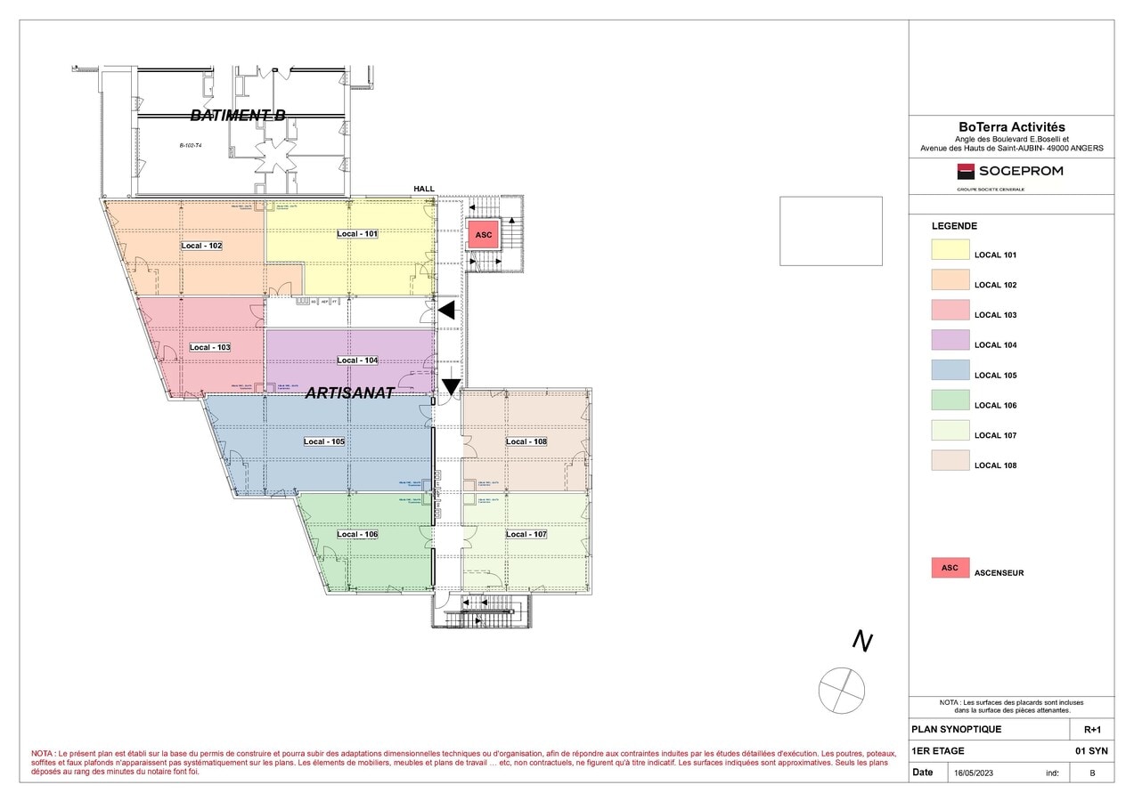 65 Rue Germaine Canonne, Angers, MEL 49100 - Lot 105 -  - Plan d’étage - Image 1 of 5