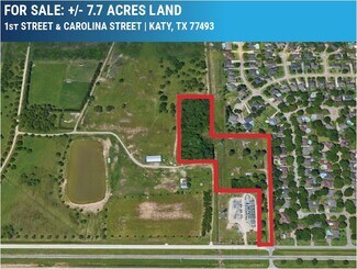 Plus de détails pour First St, Katy, TX - Terrain à vendre