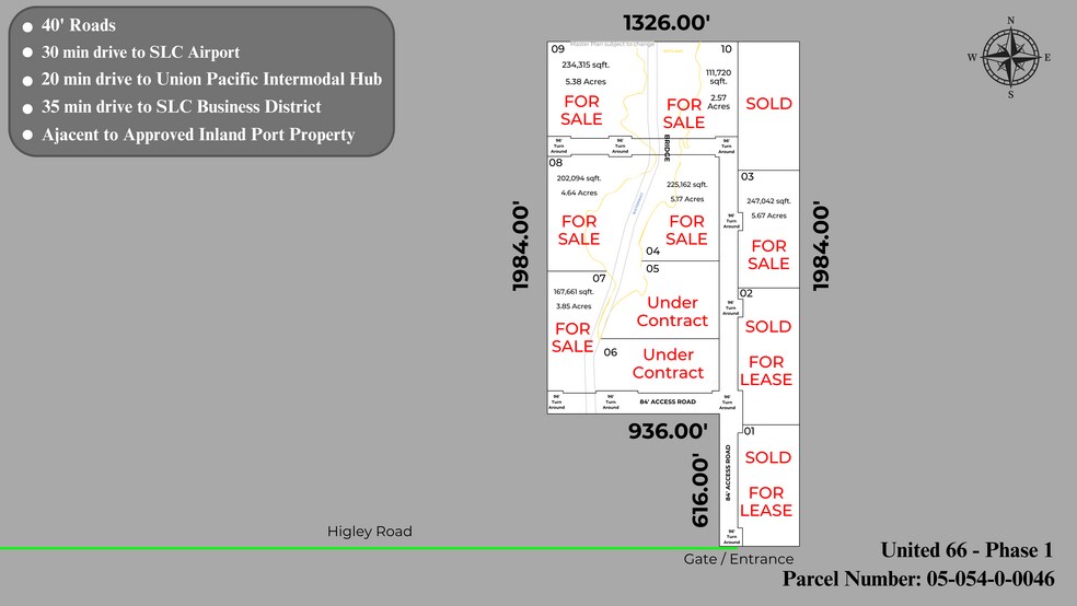 5660 Higley Road, Grantsville, UT à vendre - Plan de site – Image 1 sur 3