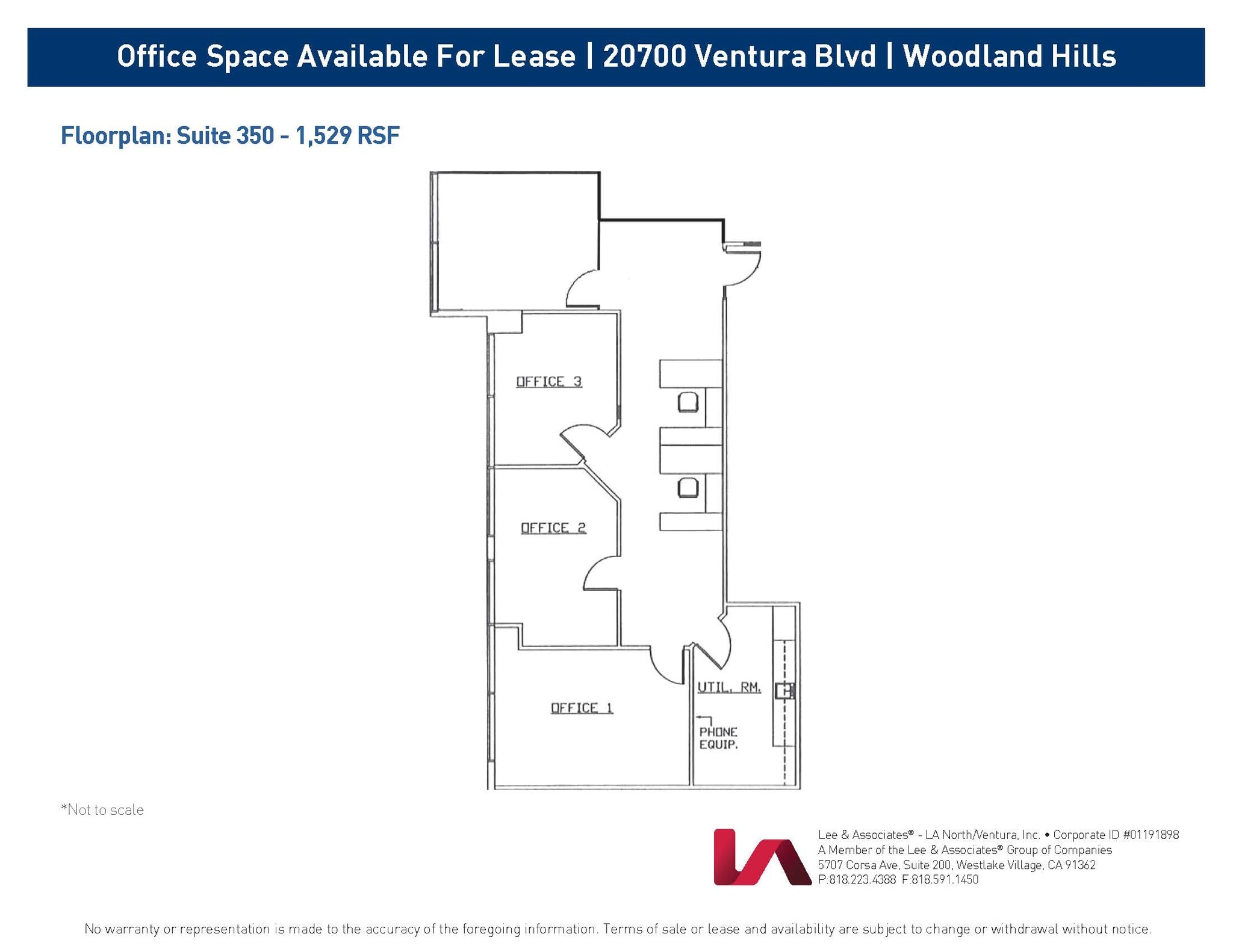 20700 Ventura Blvd, Woodland Hills, CA à louer Plan d’étage– Image 1 sur 1
