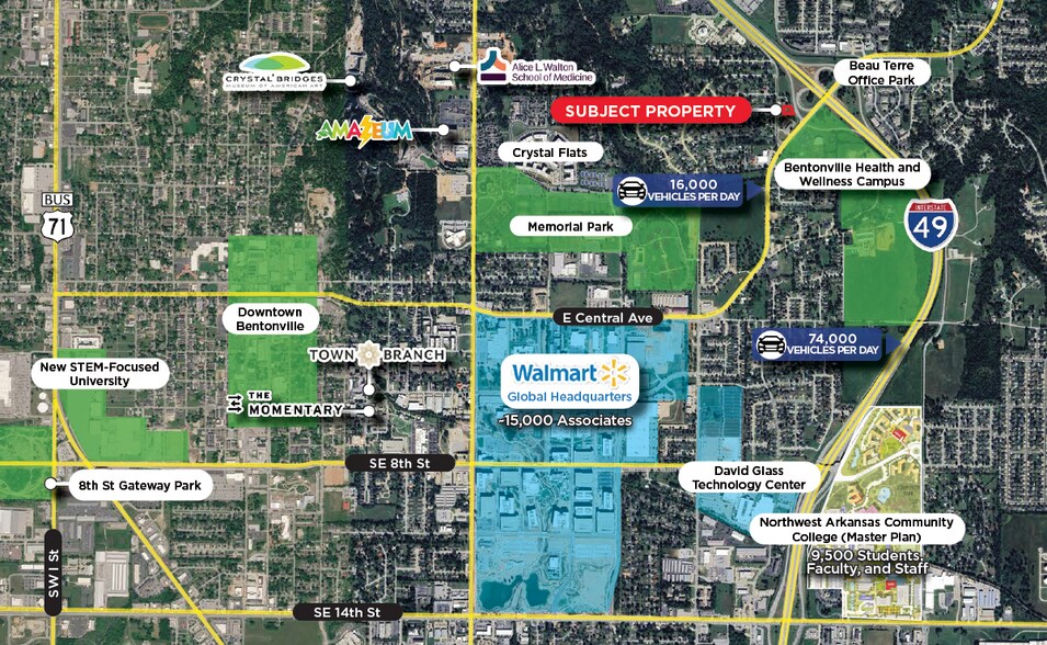802 McCollum Dr, Bentonville, AR à vendre - Aérien – Image 2 sur 2